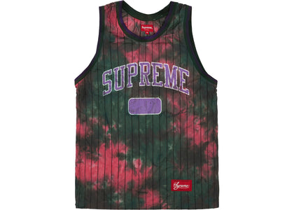 Supreme Dyed Basketball Jersey Green - apparel view 2