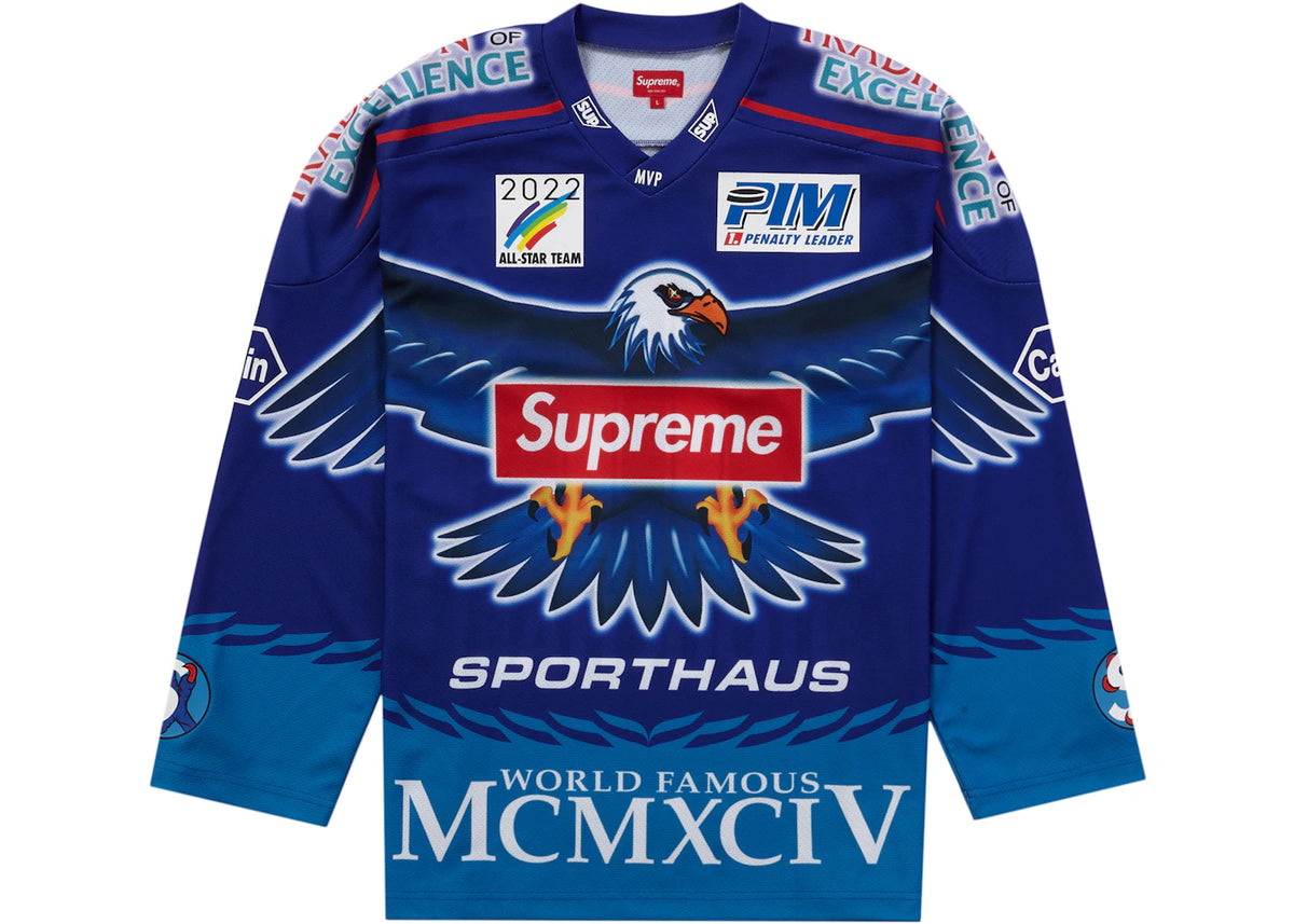 Supreme Eagle Moto Jersey Royal - vue 360