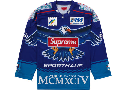 Supreme Eagle Moto Jersey Royal - apparel view 2