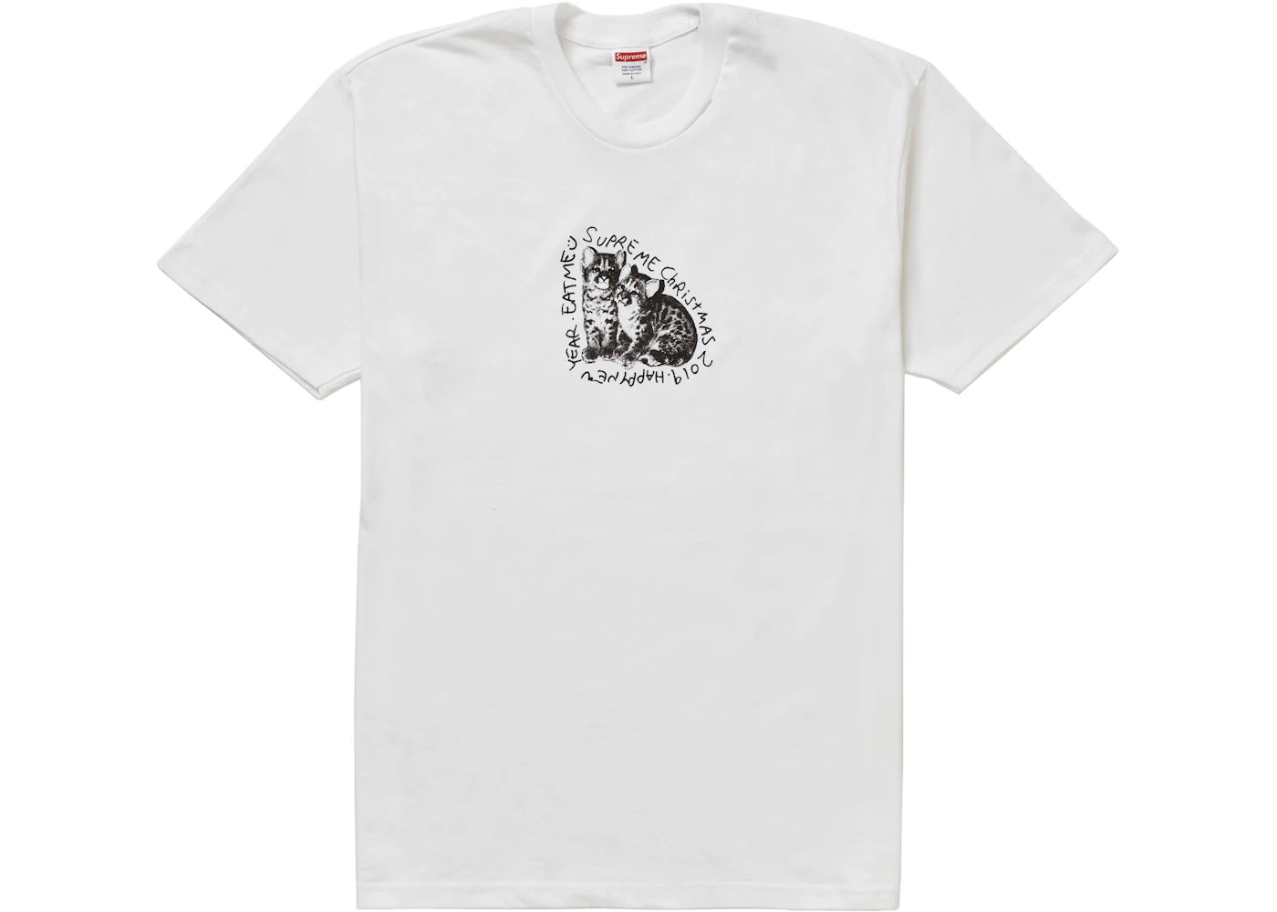 Supreme Eat Me Tee White - vue 360
