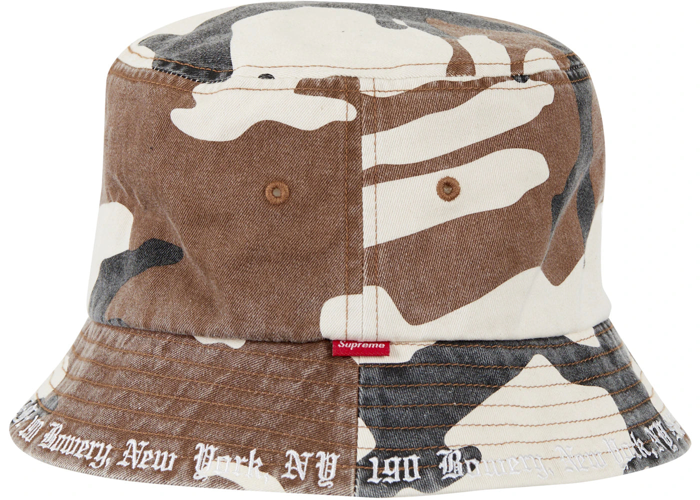 Supreme Embroidered Brim Crusher Brown Camo - vue secondaire B