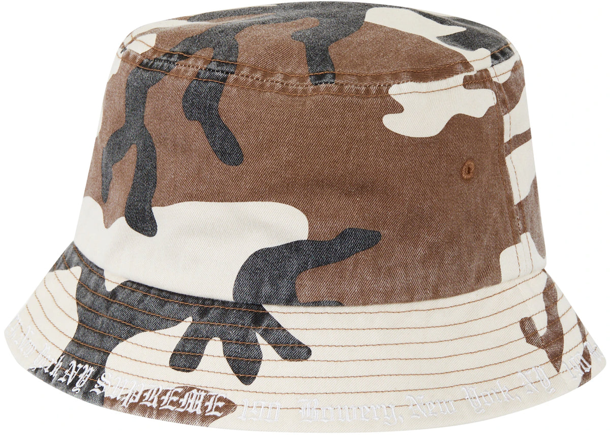 Supreme Embroidered Brim Crusher Brown Camo - vue 360