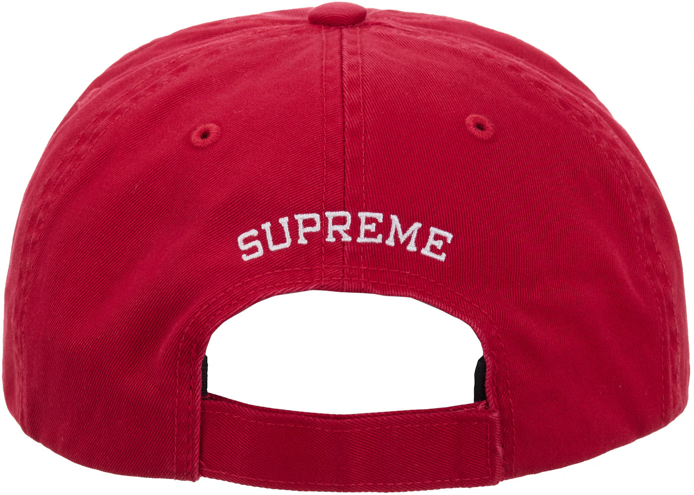 Supreme Embroidered Money Logo 6-Panel Hat Red - vue secondaire B