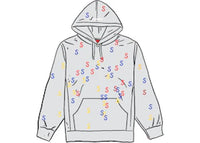 Supreme Embroidered S Hooded Sweatshirt Ash Grey