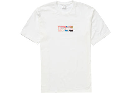 Supreme Emilio Pucci Box Logo Tee White/Dusty Pink - authentic Supreme product