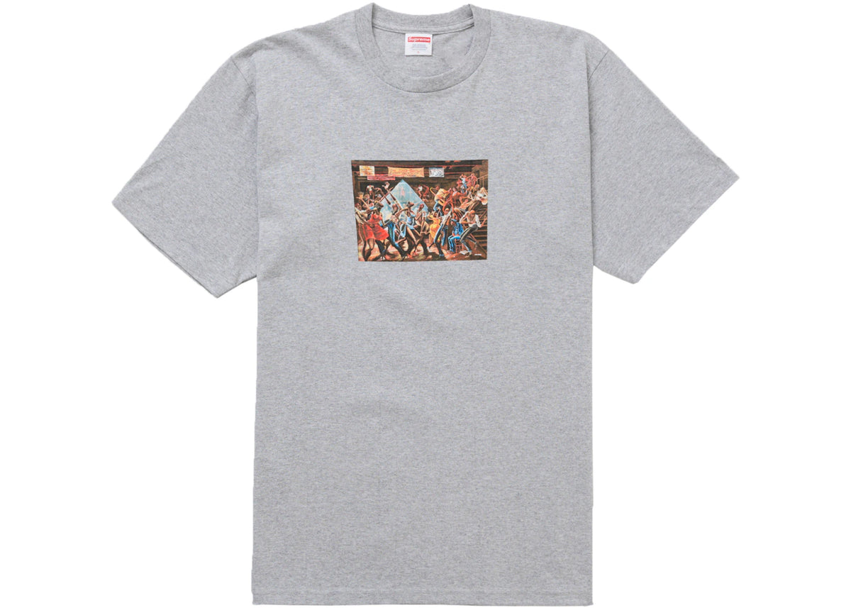 Supreme Ernie Barnes Tee Heather Grey - vue secondaire A