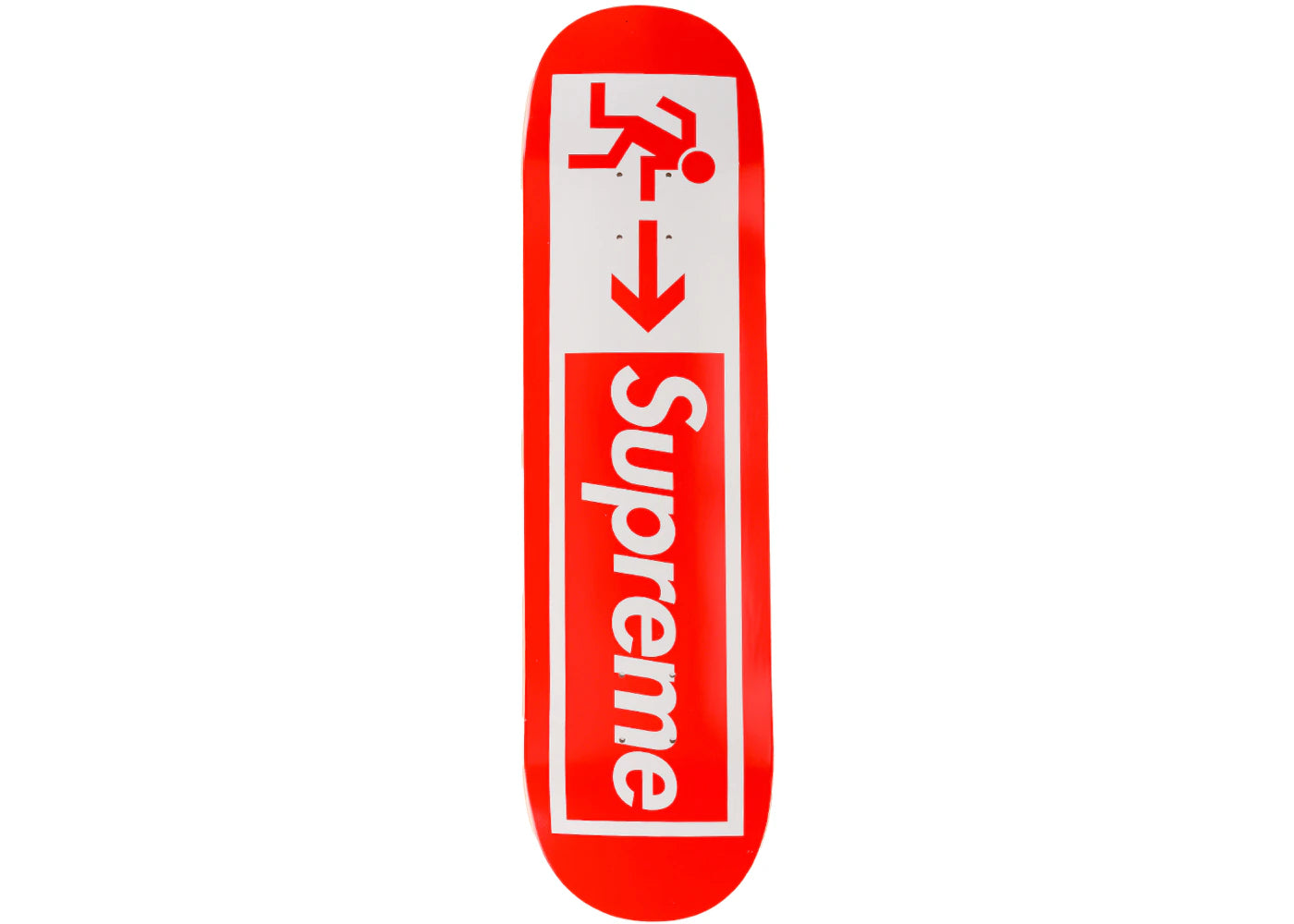 Supreme Exit Skateboard Deck Red - vue 360