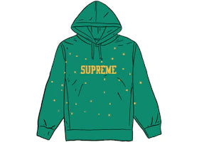 Supreme Eyelet Hooded Sweatshirt Light Pine