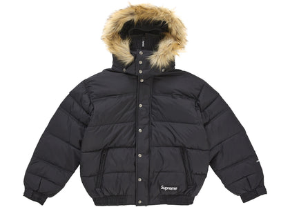 Supreme Facemask 700-Fill Down Puffer Jacket Black - apparel view 2