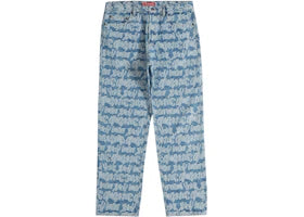 Supreme Fat Tip Jacquard Regular Jean Blue