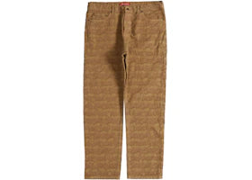 Supreme Fat Tip Jacquard Regular Jean Olive