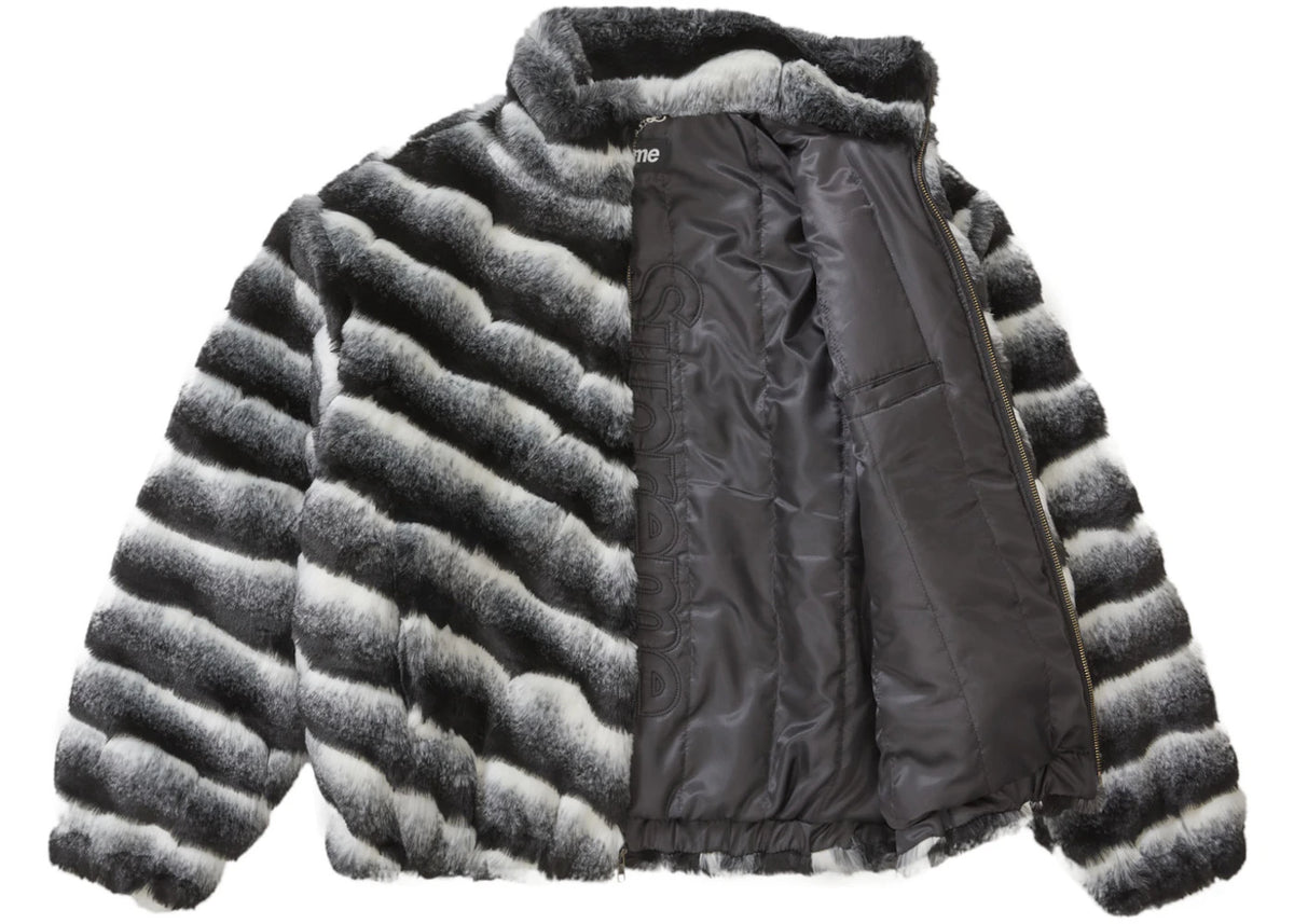 Supreme Faux Fur Jacket Black - vue secondaire B
