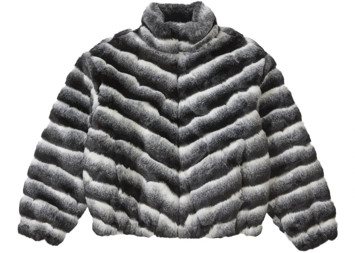 Supreme Faux Fur Jacket Black - vue secondaire A