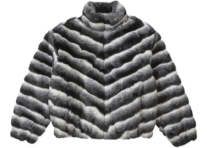 Supreme Faux Fur Jacket Black - apparel view 2