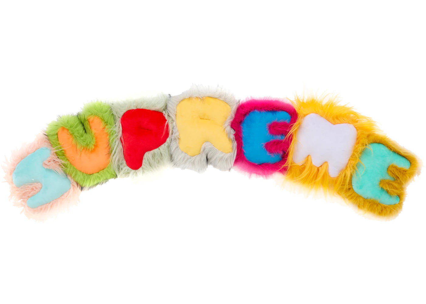 Supreme Faux Fur Pillow Multicolor - vue secondaire A