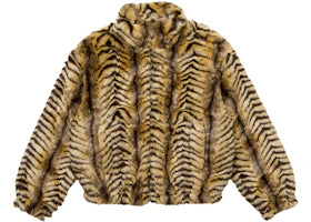 Supreme Faux Fur WINDSTOPPER Bomber Jacket Tan - vue 360