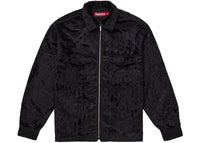 Supreme Faux Fur Zip Up Shirt Black