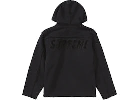 Supreme Faux Shearling Hooded Jacket Black - vue 360
