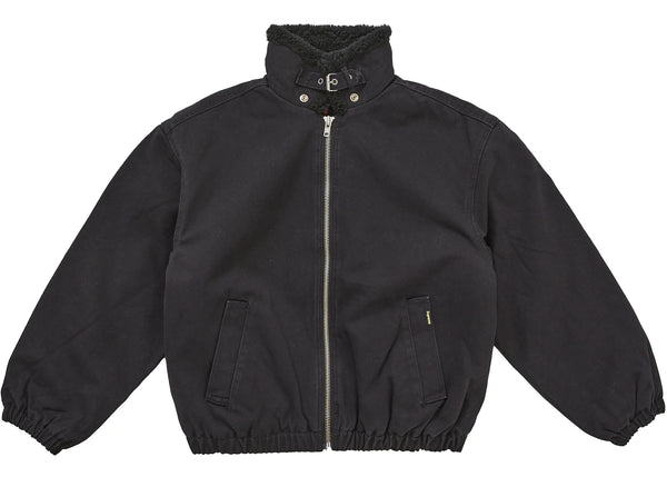 Supreme Faux Sherling Lined Bomber Jacket (FW25) Black