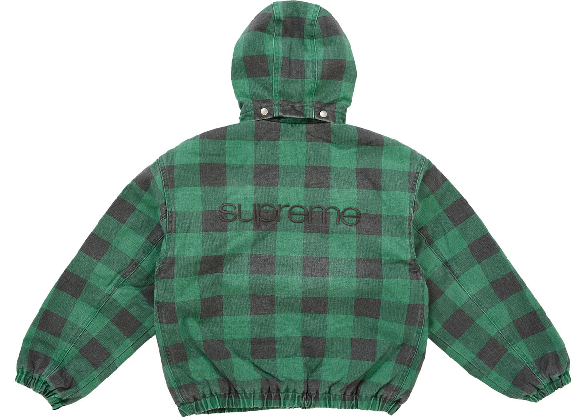 Supreme Faux Sherling Lined Bomber Jacket (FW25) Plaid - vue secondaire B