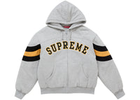 Supreme Filled Zip Up Hooded Sweatshirt Heather Grey