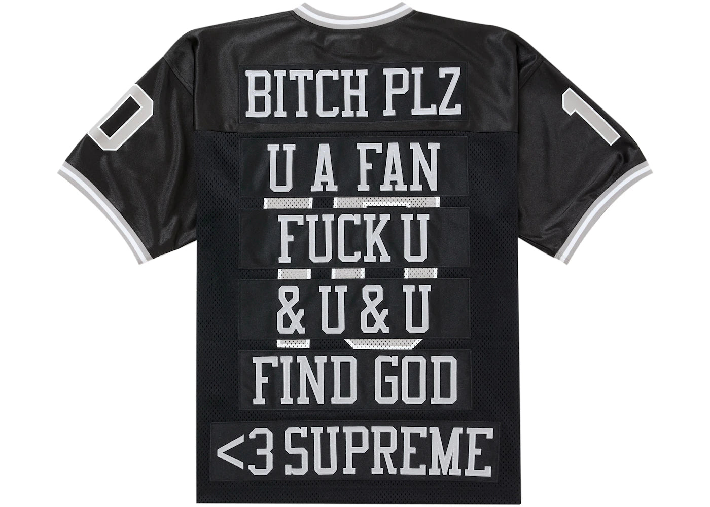 Supreme Find God Football Jersey Black - vue secondaire A