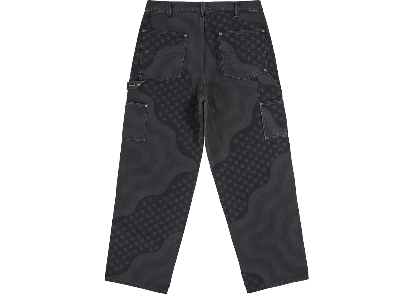 Supreme Flag Double Knee Painter Pant Black - vue secondaire A
