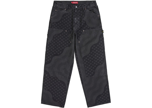 Supreme Flag Double Knee Painter Pant Black