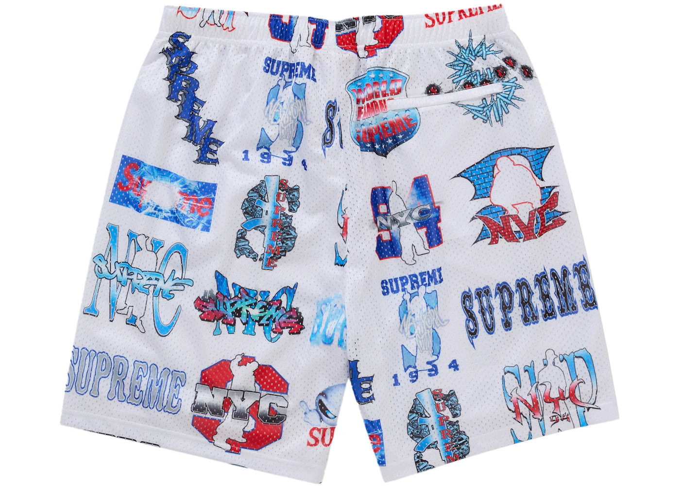 Supreme Flash Mesh Short White - vue secondaire A