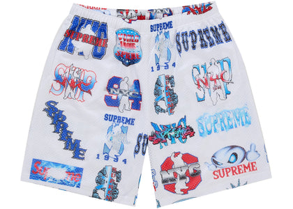 Supreme Flash Mesh Short White - authentic Supreme product