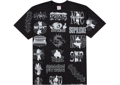 Supreme Flash Tee Black - authentic Supreme product