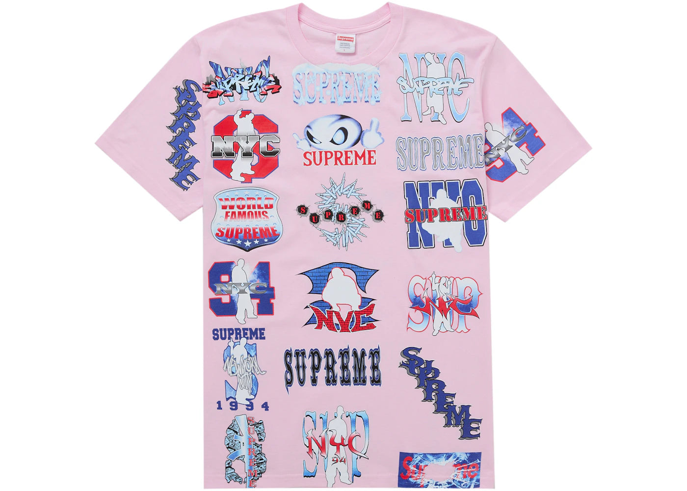 Supreme Flash Tee Light Pink - vue secondaire A