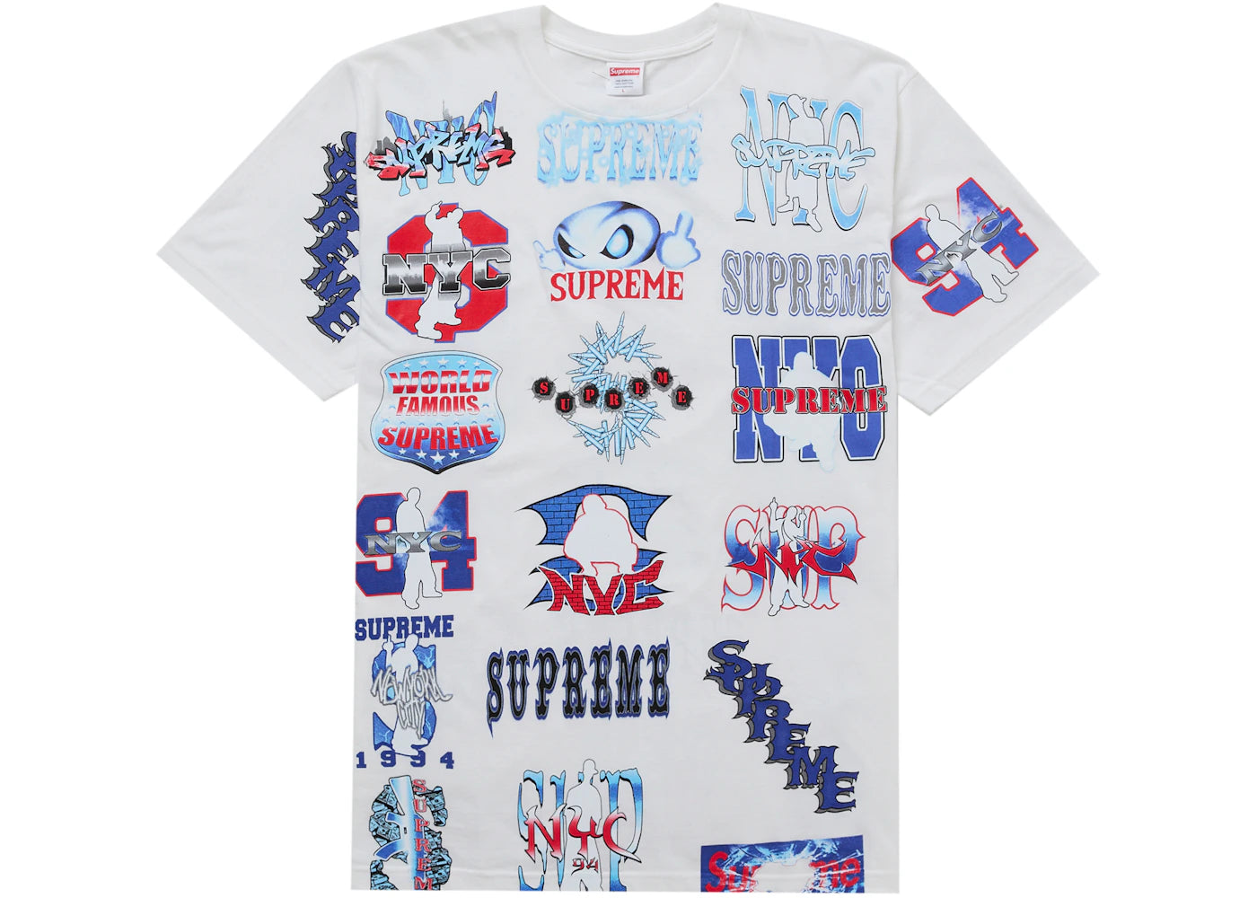 Supreme Flash Tee White - vue secondaire A