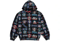Supreme Flash Zip Up Hooded Sweatshirt Black