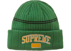 Supreme Fleece Lined Beanie Green - authentic Supreme product
