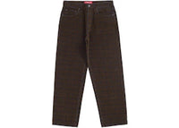 Supreme Flocked Loose Fit Jean Black