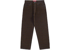 Supreme Flocked Loose Fit Jean Black
