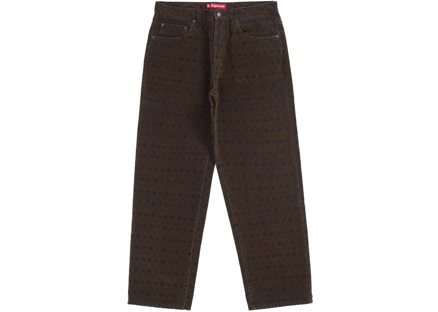 Supreme Flocked Loose Fit Jean Black - vue secondaire A