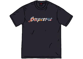 Supreme Floral Appliqu S/S Top Black - authentic Supreme product