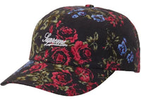 Supreme Floral Flannel 6-Panel Black