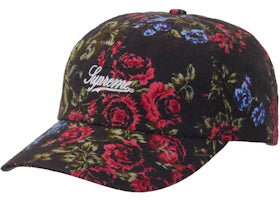 Supreme Floral Flannel 6-Panel Black