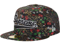 Supreme Floral Jacquard New Era 59Fifty Fitted Hat Black