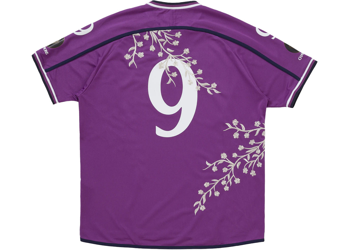 Supreme Floral Soccer Jersey Purple - vue secondaire B