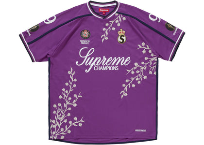 Supreme Floral Soccer Jersey Purple - apparel view 2
