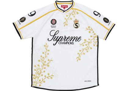 Supreme Floral Soccer Jersey White - authentic Supreme apparel