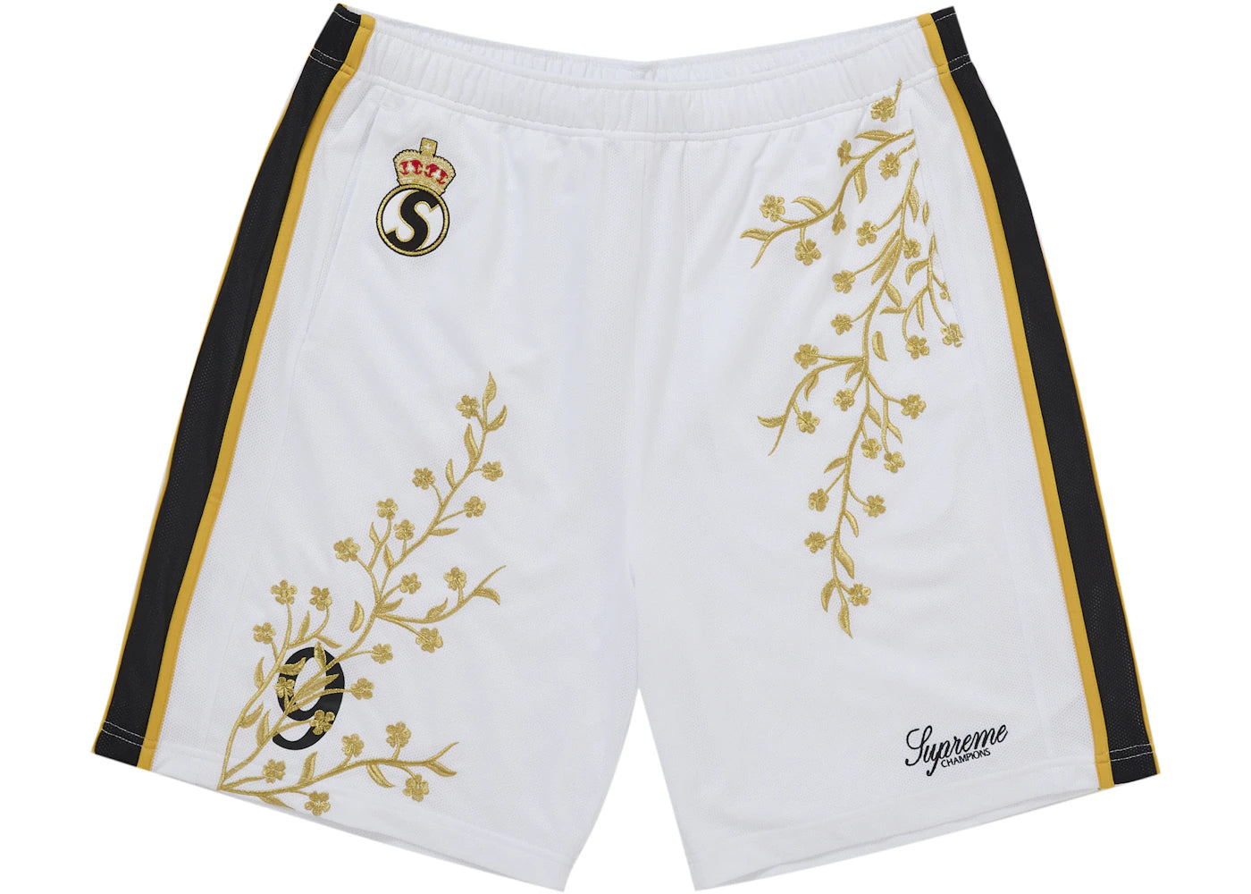 Supreme Floral Soccer Short White - vue secondaire A