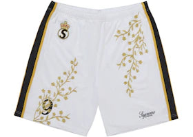 Supreme Floral Soccer Short White