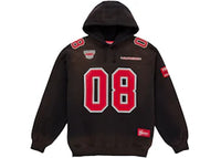 Supreme Football Jersey Hooded Sweatshirt Black