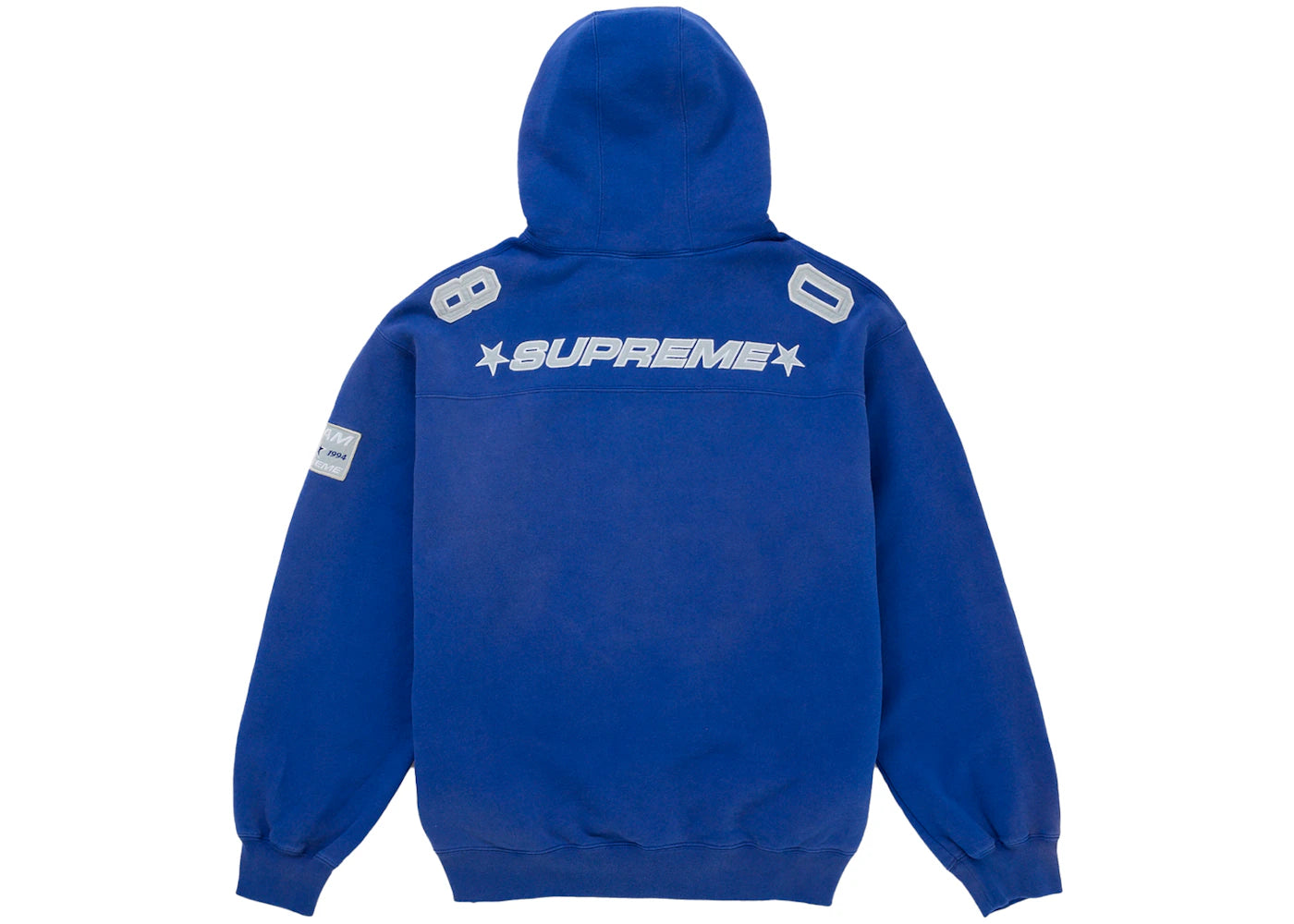 Supreme Football Jersey Hooded Sweatshirt Royal - vue secondaire B