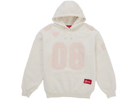Supreme Football Jersey Hooded Sweatshirt White
